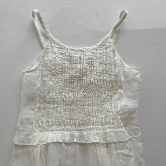 Sea NY Zora Dress Pearl White NEW Size Small Ramie Cotton Summer Wedding Beach - Picture 7 of 7